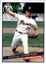 1997 Chillicothe Paints Grandstand #10 Nathan Gardner Newton North Carolina Card
