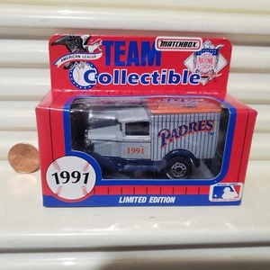 Matchbox L/Edn 1991 San Diego Padres MB38 MLB Baseball Model A Ford Van Nu inBox - Bild 1 von 2