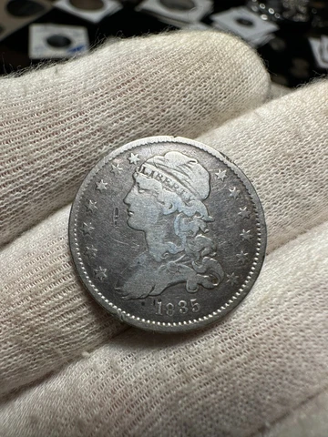 1835 Capped Bust Quarter Fine Detail Cover