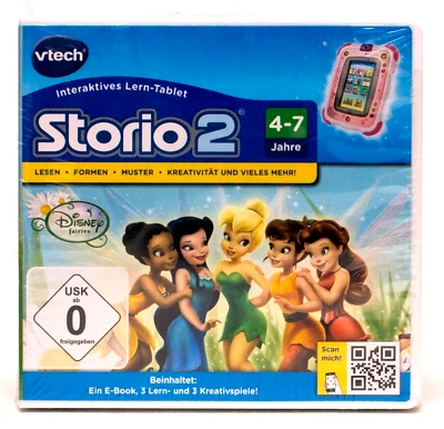 Vtech Storio 2 Storio 3 Lernspiel Tinkerbell Disney Fairies ab 4-7 Jahre - Bild 1 von 2