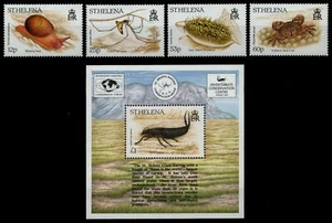 St. Helena 1995 - Mi-Nr. 666-669 & Block 14 ** - MNH - Wirbellose - Picture 1 of 1