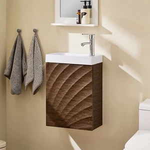 SoBuy Mueble bajo lavabo con lavabo Armario de baño BZR197-N - Imagen 1 de 11