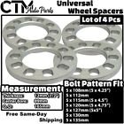 4X 12Mm(1/2") Thick 5X4.25 (5X108) Universal Wheel Spacer Fit Land Rover Jaguar