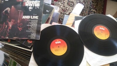 JOHNNY WINTER AND LIVE LP CBS 22020 Holland IMPORT / 2 LP SET 1976 / VG- / EX - Image 1 of 4