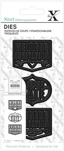 Xcut 3pc Die Set   Wedding Invitation   Evening Invitation  and  Save the Date - Picture 1 of 1