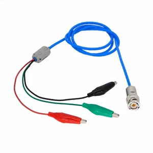 Triaxial TRB Male 3Lug to Alligator Clip Double Shielded Cable 2~9' For Keithley - Picture 1 of 7