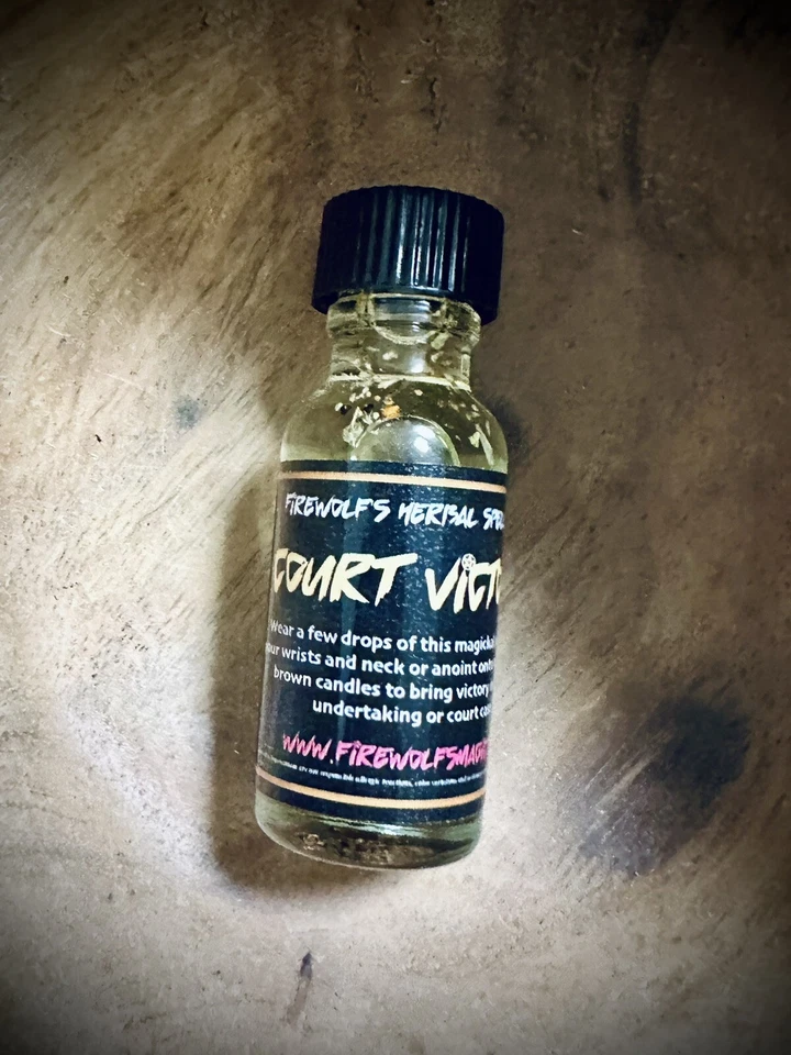 Court Victory Spell Oil - Ручная работа, Органическое, Колдовство, Худу, Викка, Заклятие - Изображение 1 из 1