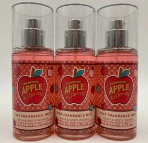 Bath & Body Works Champagne Apple & Honey Mist Mini Travel Size S/3 #894JK - Picture 1 of 1