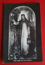 Vintage Wildt & Kray B&W Religious Postcard - The Light of the World #w