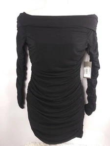 Vince Camuto Womens Ruched Off-The-Shoulder Cocktail Party Dress Size XS - Picture 1 of 9