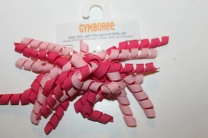 Gymboree NWT 2012 Elastic Hair Pony Mixed Pinks Curly Ribbon - Picture 1 of 1