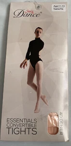 Seidige rosa Essential wandelbare Ballettstrumpfhose Alter 11-13 Jahre - Bild 1 von 6