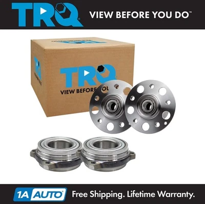 TRQ Wheel Hub Bearings Assembly Set Front & Rear Fits Mercedes-Benz - Изображение 1 из 4
