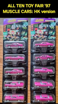 Lote de 10 Juego Completo Johnny Lightning RARO COMO NUEVO DE COLECCIÓN ©1998 Toy Fair 99 MI ALMACÉN JL Foto 1 de 4