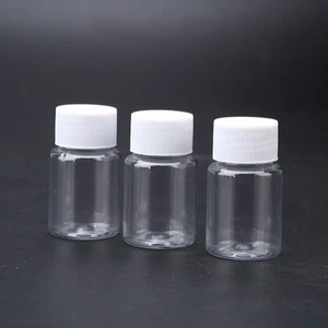 Botellas de plástico vacías pequeñas para líquidos contenedor transparente sólido 10 piezas - Imagen 1 de 11