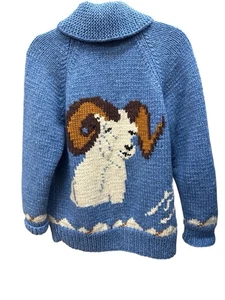 Hand Knit Sweater Made In Alaska Wool M Or L See Description For Measurements - Picture 1 of 7
