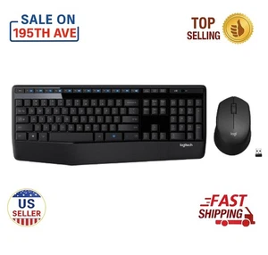 Logitech MK345 Wireless Keyboard & Mouse Combo 2.4GHz USB Receiver PC Laptop - Picture 1 of 5