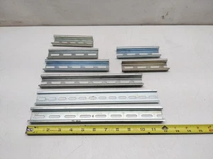 8 Pcs Lot of Assorted Length DIN Rails - Picture 1 of 3