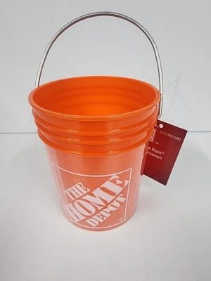 Home Depot Mini Bucket Ornament, Minature Paint Pail, 3.75in Tall HTF - Image 1 of 3