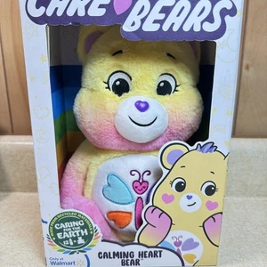 Cuidado Osos Calmante Corazón Oso 14" Peluche Relleno Abrazable Ecológico - Imagen 1 de 5