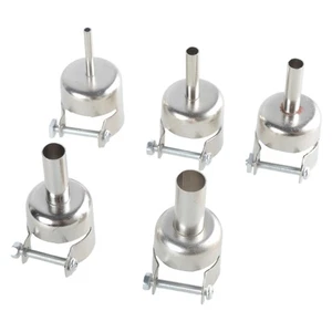 5Pcs New Hot Universal Heat Resisting Nozzles Heat Air Guns Silver 45x24mm - Picture 1 of 8