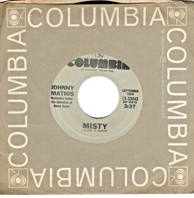 Johnny Mathis:      Misty / Maria .. 45 RPM 9242 - Image 1 of 3