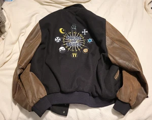 House Of Blues  Chicago Jacket Mens Size XL Varsity Wool Leather Bomber EXC - Picture 1 of 4