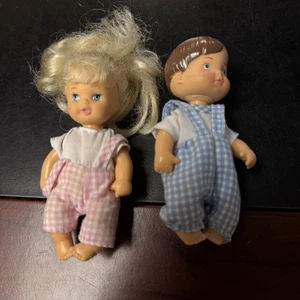 M&C Dolls Boy Girl Twins M&C 4" casa delle bambole figure bambola - Foto 1 di 9