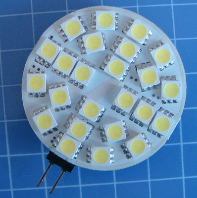 1pcs G4 Car Bulb lamp bracket light 24-5050 SMD LED 12~24V 370LM White 6500K  #Y - Image 1 of 3