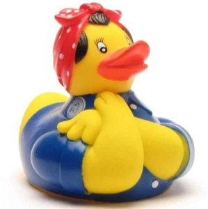 Rosie the Riveter Rubber Ducky - X-Large - Jeep Ducking - FAST US Shipper - Picture 1 of 4