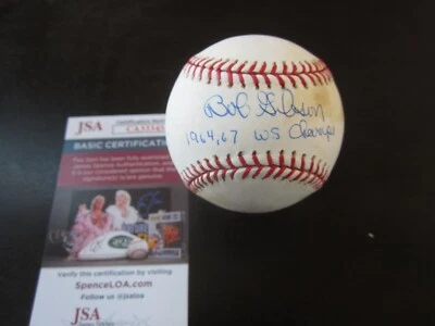 Bob Gibson Autograph Signed Auto Baseball Ball JSA St Louis Cardinals WS Champs - Image 1 of 4