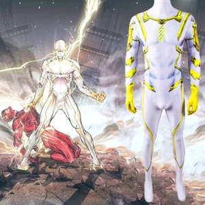 Godspeed Jumpsuit The Flash Bodysuit Cosplay Costume For Adult & Kids Halloween - Picture 1 of 12