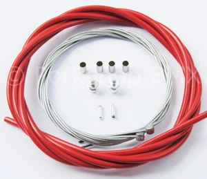 Basic Bicycle Brake Cable Kit for BMX/MTB - RED - Picture 1 of 1
