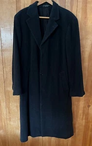 Herren Mantel wetterfest Garment Co Kaschmirmischung schwarz Größe 42-L - Bild 1 von 13