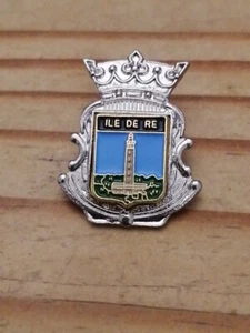 Anstecknadeln Pin Emaille 1 Stadt Region Frankreich Leuchtturm der Wale "Île De Ré" - Bild 1 von 2