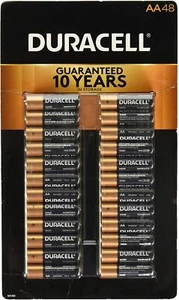 Batería Duracell Coppertop Alcalino-Manganeso Dióxido AA, 1,5 V, (Paquete de 48) - Imagen 1 de 1