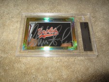 Chris Sabo 2015 Leaf Masterpiece Cut Signature autographed signed card 1/1 JSA