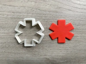 Star Of Life Cookie Cutter Fondant Jewelry Mini Clay Earring Geometric - Picture 1 of 1