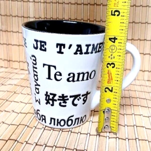 Gibson Coffee Mug I Love You in Several Languages Tea Cup 12 Oz New! - Picture 1 of 10