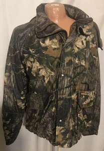 REMINGTON - Men's Realtree Lined Camo Hunting Jacket- Size XL Outdoor Hooded EUC - Picture 1 of 8