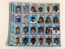 1988 Chef Boyardee Baseball Uncut Sheet Sheets Lot of 20 Set Ripken Puckett