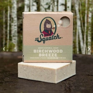 Dr Squatch Birchwood Breeze Soap – Natural Manly Cold Process Soap Bar - Picture 1 of 2