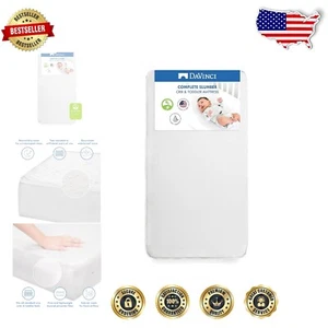 Innerspring Waterproof Crib Mattress - Lightweight & Greenguard Gold Certified - Picture 1 of 8