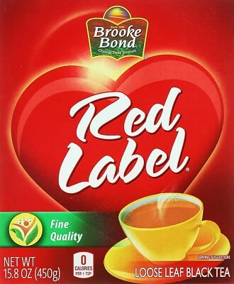 Té negro Brook Bond Red Label hoja suelta fina calidad 15,8 oz Chai Patti Foto 1 de 4