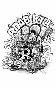 1992 - ROAD KILL - POSTER LIBRO DA COLORARE ED "BIG DADDY" ROTH RAT FINK - Foto 1 di 1