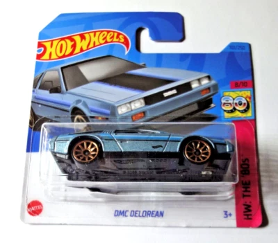 Hot Wheels - DeLorean DMC-12 - Blue - HW: The '80s 2023 - HKG84 - Image 1 of 3