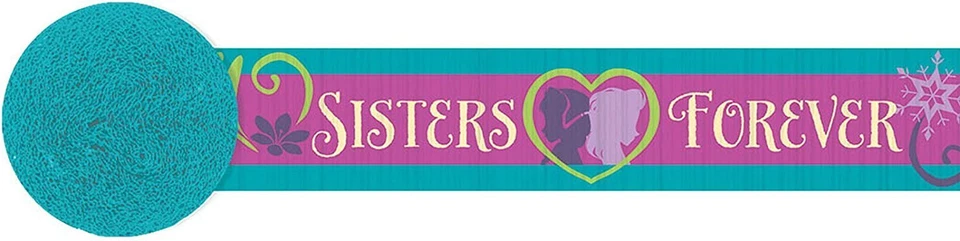Disney Frozen Streamer Birthday Party Decorations (1 Piece), Teal/Violet, 30 Ft. - Image 1 of 1