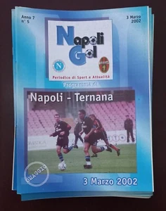 MATCH PROGRAM NAPOLI TERNANA 3/3/2002 - Foto 1 di 1
