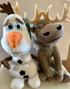 Disney Olaf & Sven Dog Toys Movie Frozen receive both stuffies - Picture 1 of 1