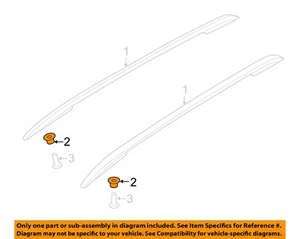 FORD OEM 16-20 Edge Roof Luggage Carrier-Roof Rack Retainer EM2Z58513A06B - Foto 1 di 2